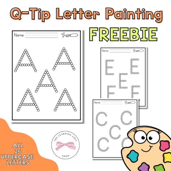 Q-Tip Letter Painting | Letter Formation Activty | Fine Motor Skills