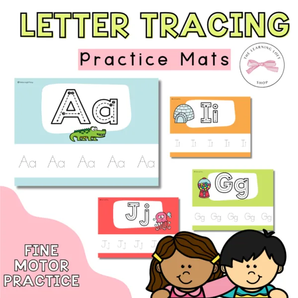 Alphabet Tracing Mats | Letter Formation Practice | Kindergarten Centers