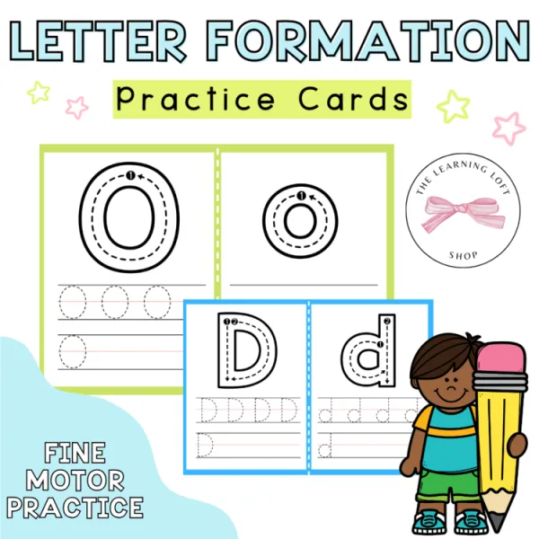 Letter Identification Practice | Letter Formation Cards | Kindergarten Centers