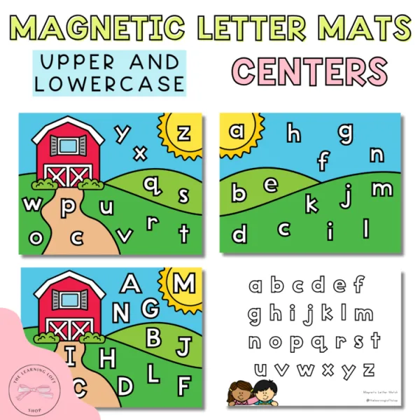 Magnetic Letter Match | Alphabet Center | Kindergarten Preschool Center