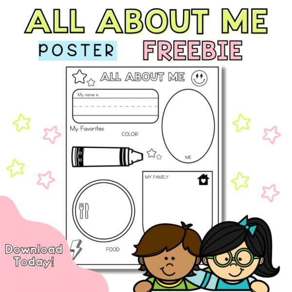 ALL ABOUT ME FREEBIE!! All about me poster page