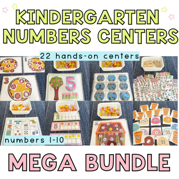 MEGA NUMBERS BUNDLE | Kindergarten Math Centers Bundle | counting and numbers