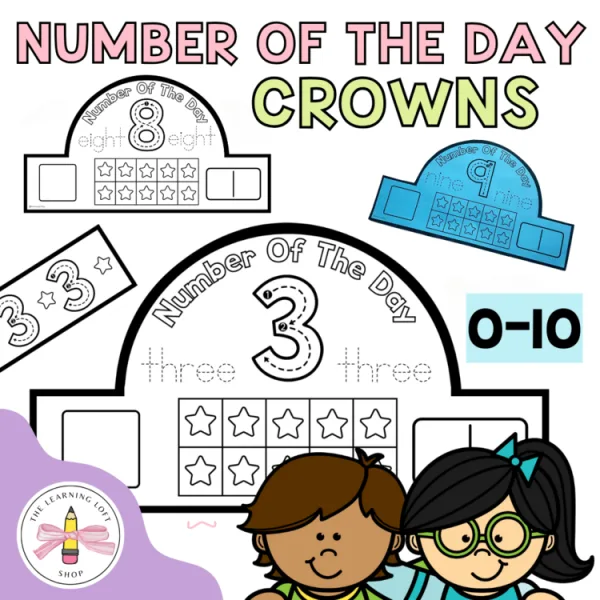 Number of the day Crowns | Kindergarten Math | Back to school | 0-10