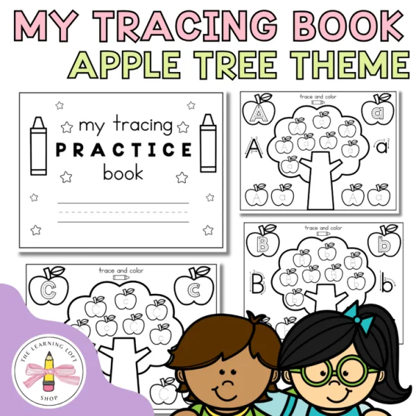 Tracing Book | Interactive | Apple Tree Tracing Kindergarten Preschool