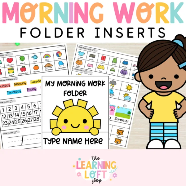 Morning Work Folder | Preschool and Kindergarten Calendar Folder