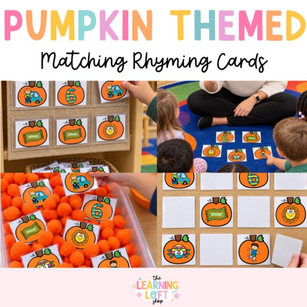 Rhyming Pumpkins | Kindergarten Fall Reading Centers