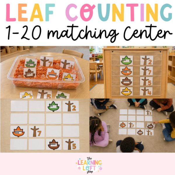 Fall Numbers 1–20 Ten Frame Matching Activity and Worksheets | Kindergarten Math