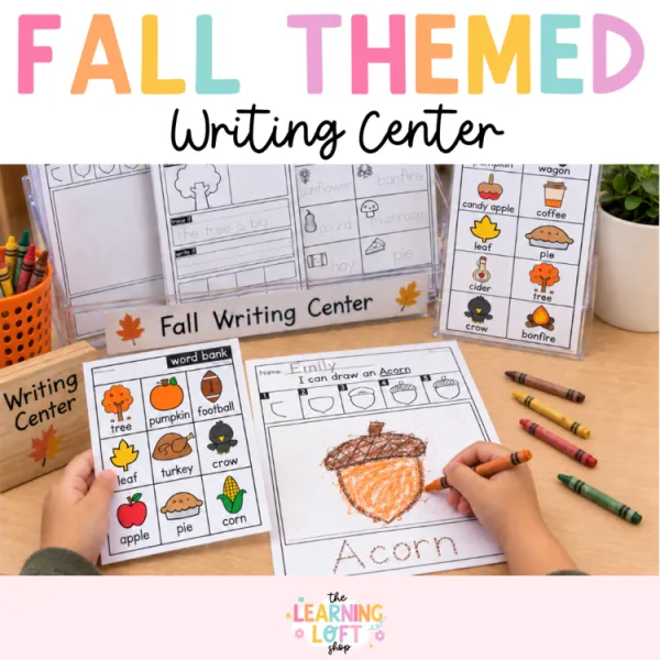 Fall Directed Drawing and Writing Center Activities | Differentiated Writing