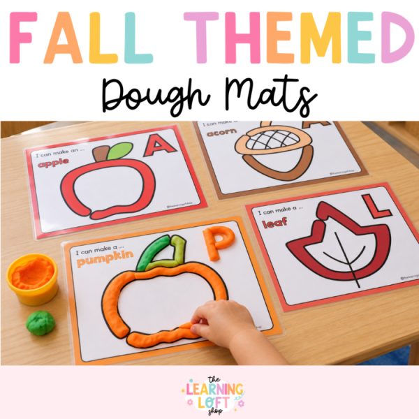 Fall Themed Dough Mats | Kindergarten Fine Motor | Fall Themed Dough Mats