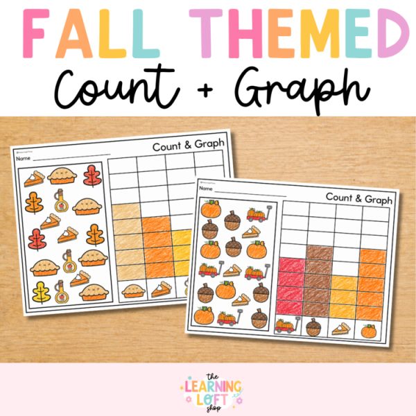 Fall Count and Graph | Kindergarten Math | Kindergarten Graphing