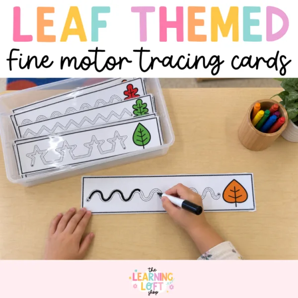 Fall Prewriting Tracing Cards | Fine Motor Practice for Preschool and Pre-K