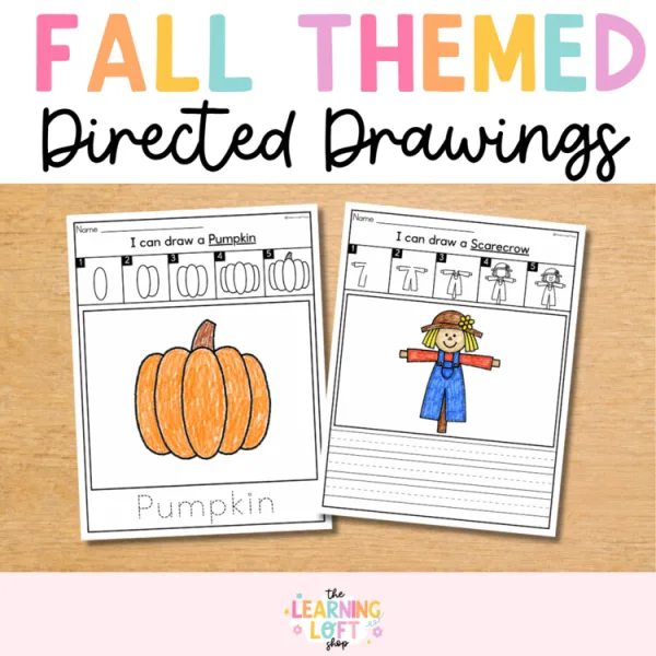 Fall Directed Drawing Worksheets | Step-by-Step Drawing and Writing Activities