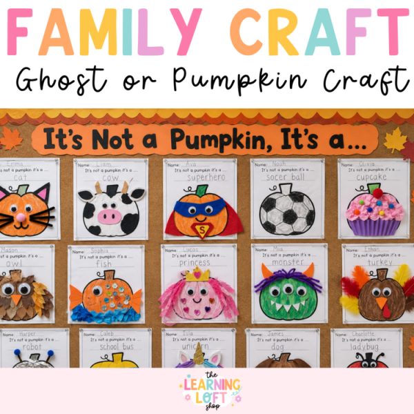 Pumpkin / Ghost in disguise | October Family Project | Kindergarten Halloween