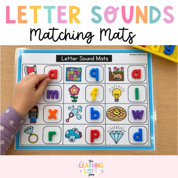 Letter Sound Mats | Kindergarten Phonics | Centers + Small Groups