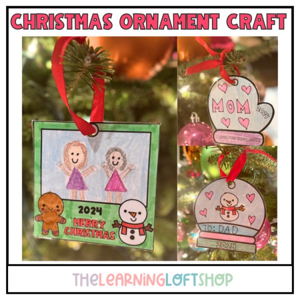Christmas Ornament Craft | Parent Gift | Winter craft and activity
