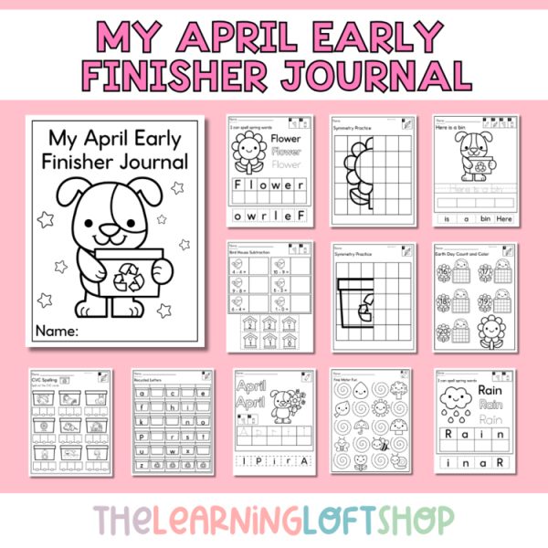 My April Early Finisher Journal | Kindergarten Independent Learning