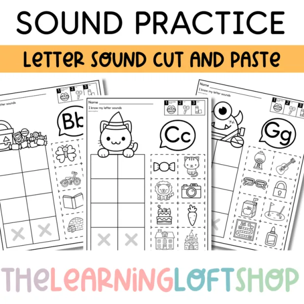 October Letter Sounds Instant Practice Pages | Kindergarten Halloween