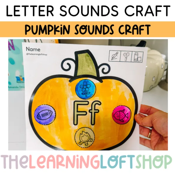 Pumpkin Letter Sounds Craft | Kindergarten and Preschool Phonic Craft