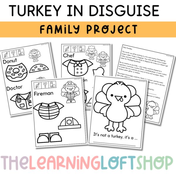 Turkey in Disguise | Family Project | Spanish + English Family Letter