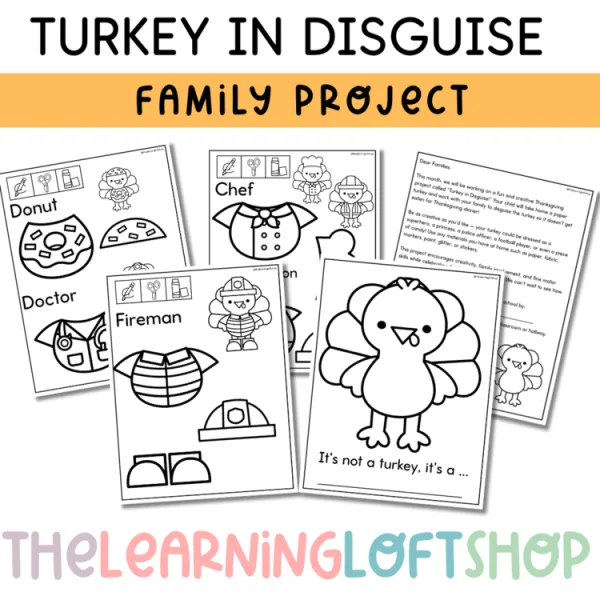 Turkey in Disguise | Family Project | Spanish + English Family Letter