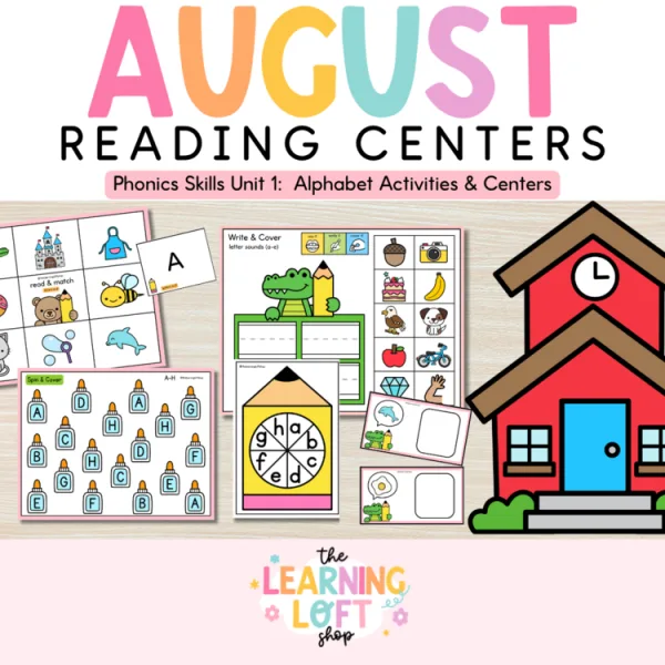 Phonics Skills Unit 1: Alphabet Activities & Centers: School Themed SOR Centers