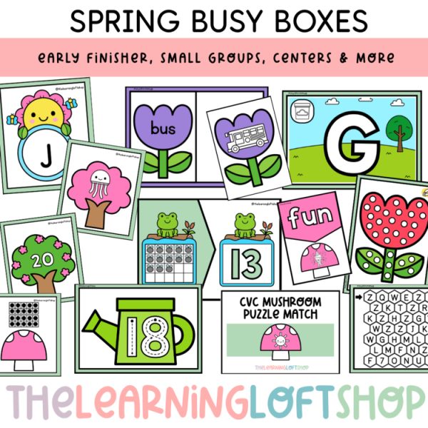 Spring Busy Boxes | Early Finisher | Busy Boxes | Kindergarten