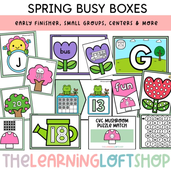 Spring Busy Boxes | Early Finisher | Busy Boxes | Kindergarten