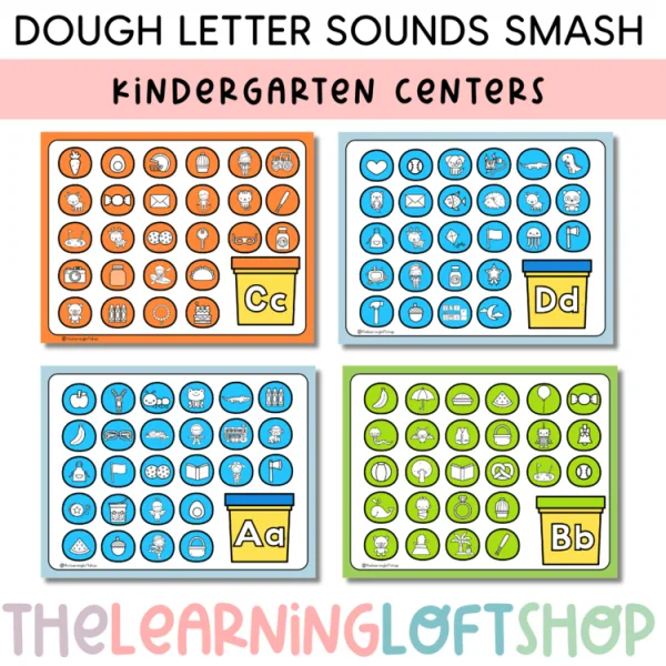 Dough Letter Sounds Smash | Kindergarten Centers | SOR Phonics Centers