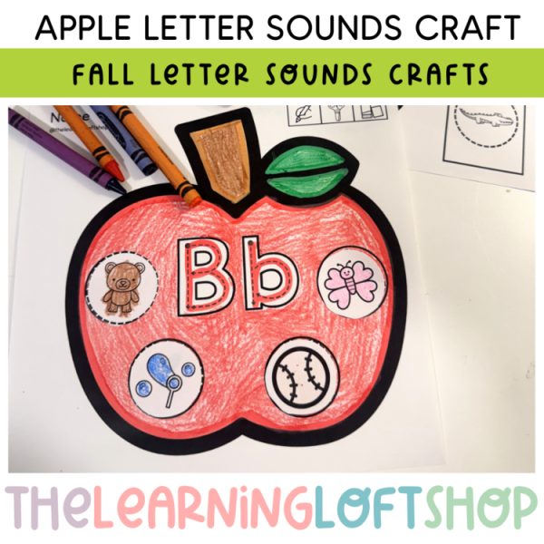 Apple letter sounds craft | cut and paste craft | Kindergarten