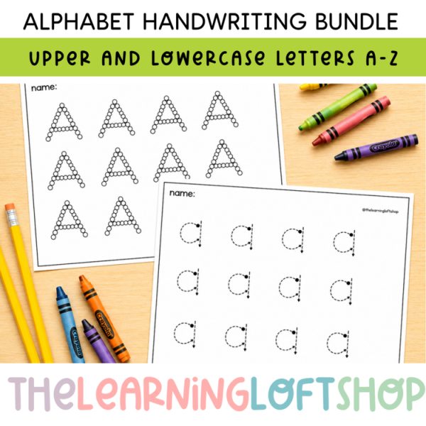 Alphabet Handwriting Bundle | Upper + Lowercase letters