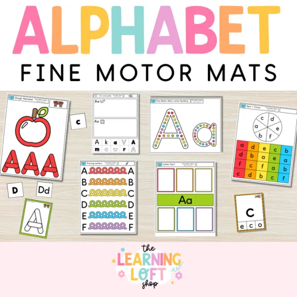 Alphabet Fine Motor Mats | Centers, Morning Bins, Early Finishers + more
