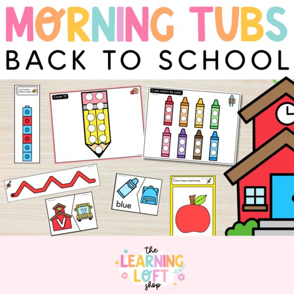 August Morning Bins | Preschool & Kindergarten | Back To School | Centers + More