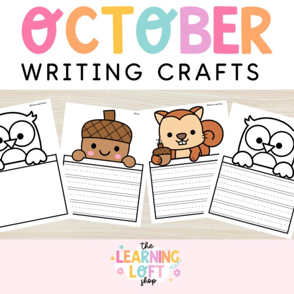 October Writing Crafts | Kindergarten – 2nd Grade Fall Themed