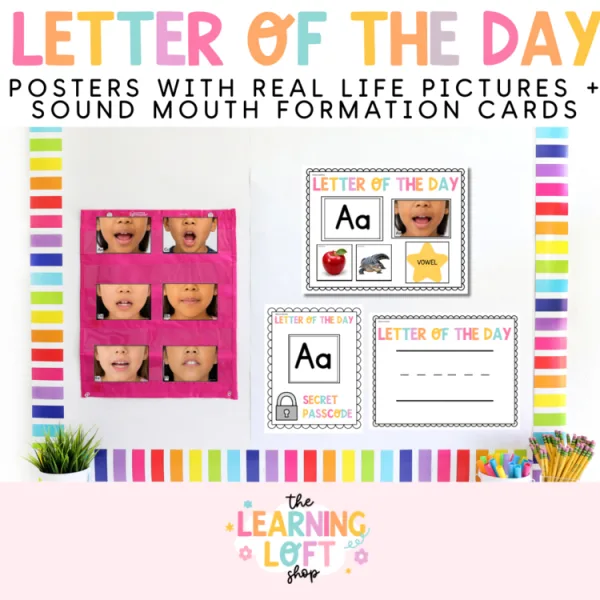 Letter of the Day Posters | Kindergarten Alphabet Resource with Real Pictures