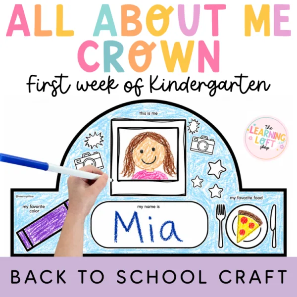 All About Me Crown | Back to school craft | First Day of School Craft
