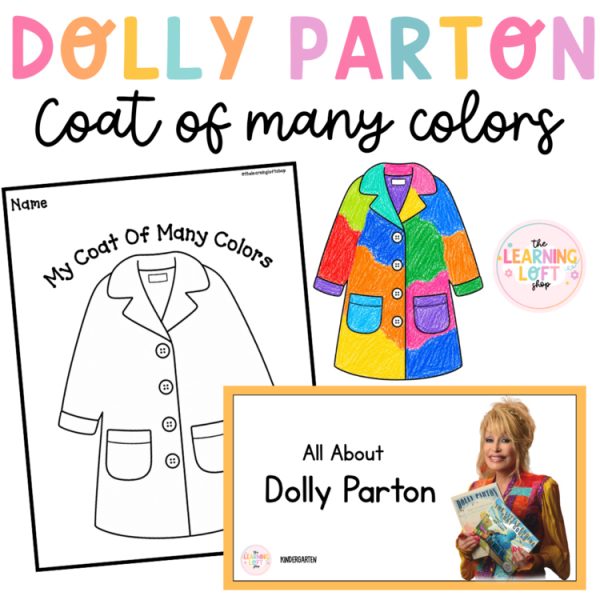 Dolly Parton Tribute FREEBIE | Coat of Many Colors Craft & Presentation