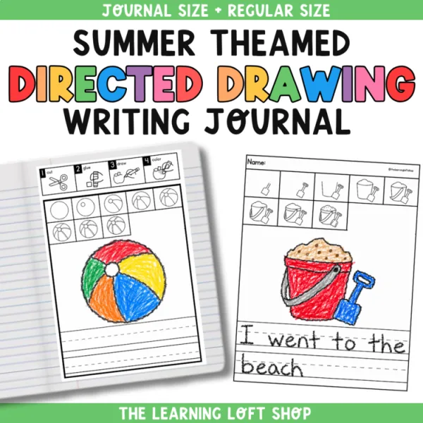 Summer Directed Drawing & Writing Worksheets | Kindergarten Drawing Activities