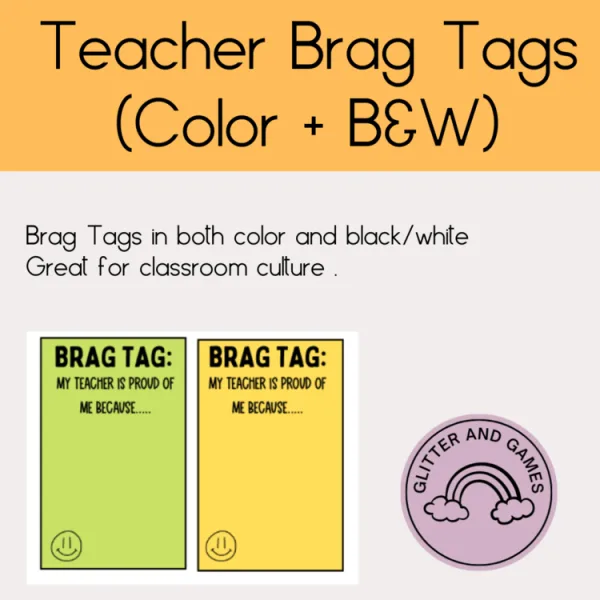 Brag Tags for Students