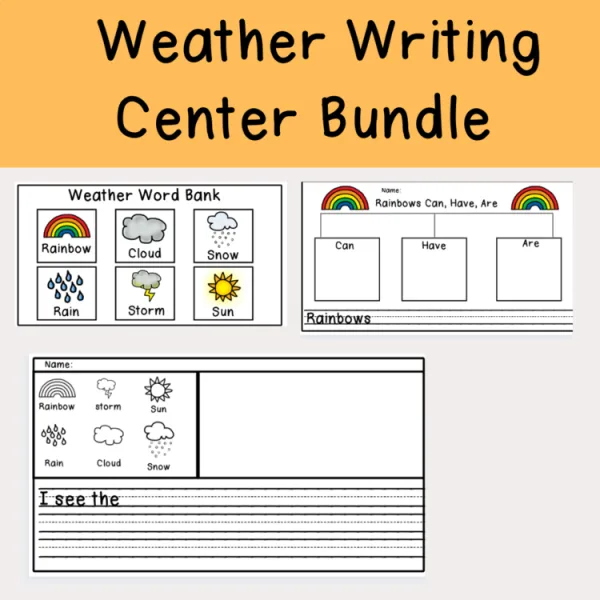 Weather Writing *Great for Centers*