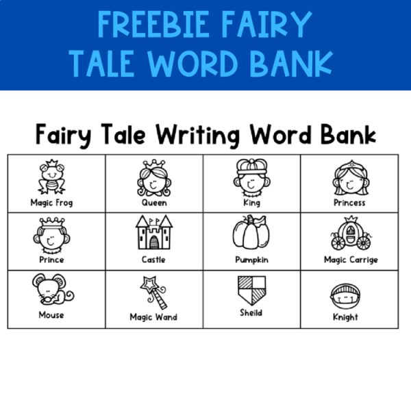 Fairy Tale Writing Word Bank *Freeibie*