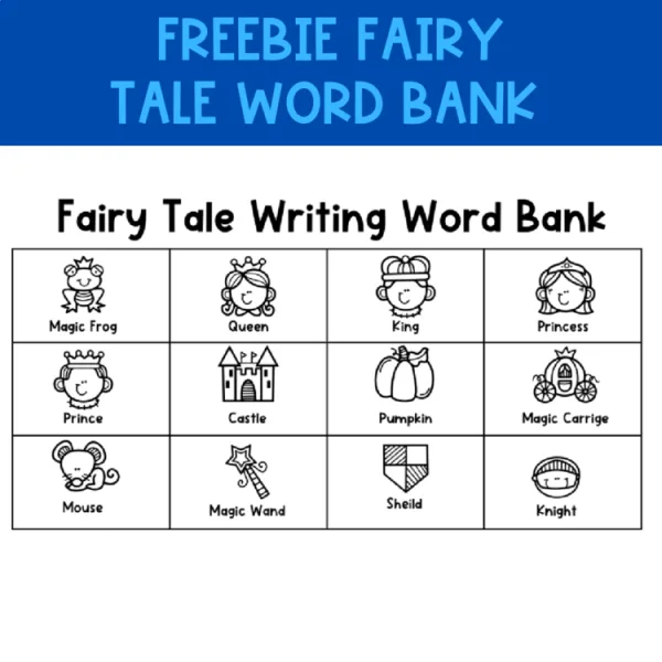 Fairy Tale Writing Word Bank *Freeibie*