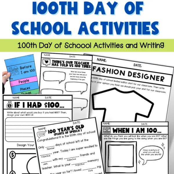 100th day of school activities and resources