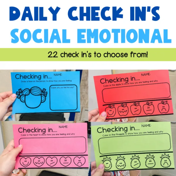 Daily Social Emotional Check Ins (22 options)