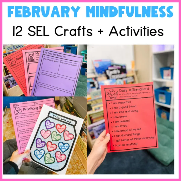 February Mindfulness Activities Craft | Valentines Day SEL activity craft