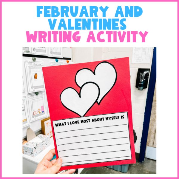 Valentines Day Craft and Writing Activity | February SEL writing