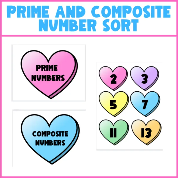 Prime and Composite Number Sort | Teamwork and Centers!