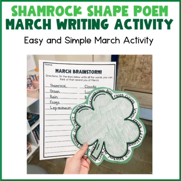 March Shamrock Shape Poem | Literacy Activity