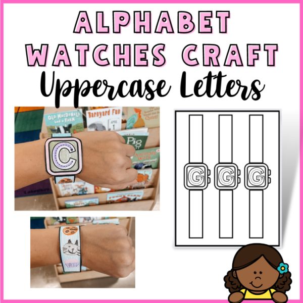 Alphabet Crafts | Letter Apple-Watches | Uppercase | Students Love!