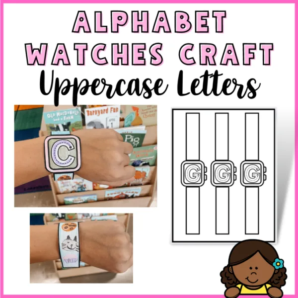 Alphabet Crafts | Letter Apple-Watches | Uppercase | Students Love!