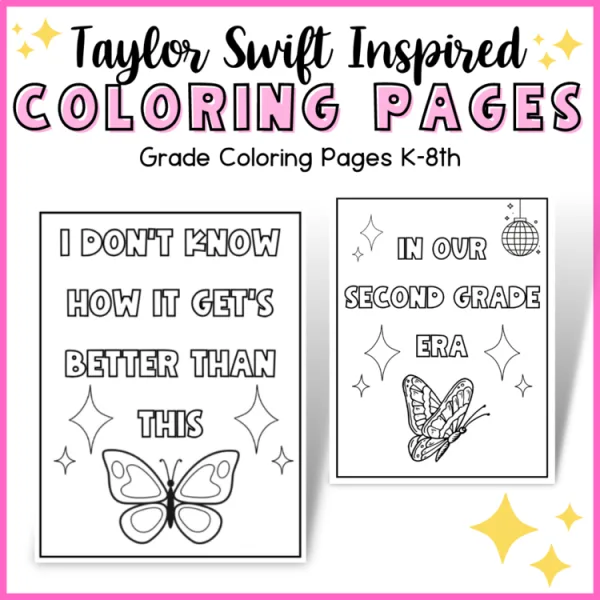 Taylor Swift Inspired Coloring Pages | K-8 Custom Grade Coloring Pages